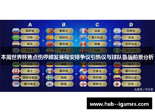 本周世界杯焦点伤停频发赛程安排争议引热议与球队备战前景分析