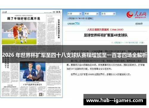 2026 年世界杯扩军至四十八支球队赛程增加至一百零四场全解析 2026 年世界杯扩军至四十八支球队赛程增加至一百零四场全解析